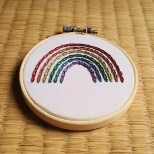 Lonely Mountain Embroidery | Rainbow